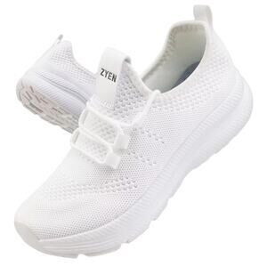 ZYEN Wide Toe Box Shoes Women Non-Slip Ultra Light Running Sneakers Size 10 W